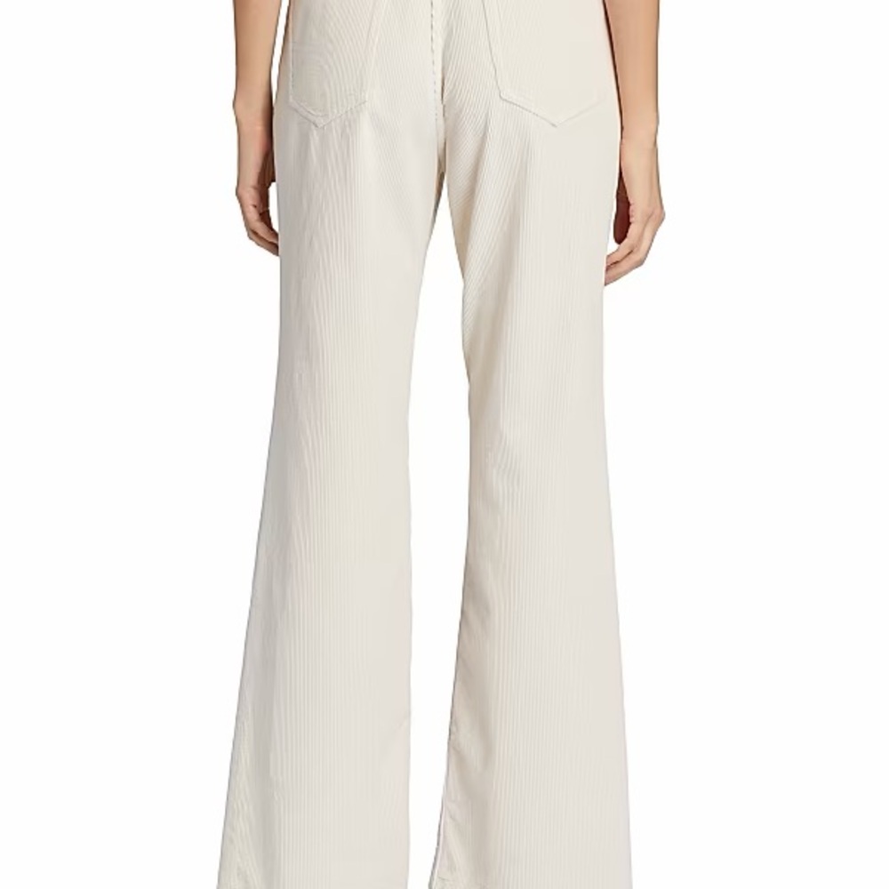 Like The Row Cream Wide-Leg Flared Jeans - Picture 2 of 6